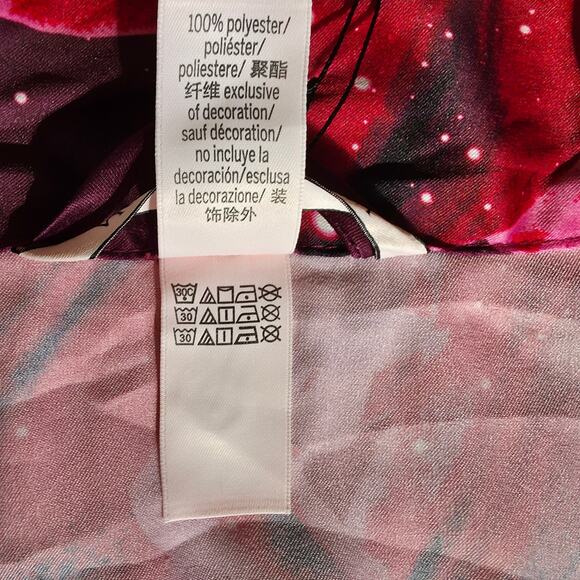 Victoria's Secret NWT Satin Long Wrap Robe Floral Ziggy print Size M/L - Picture 12 of 12